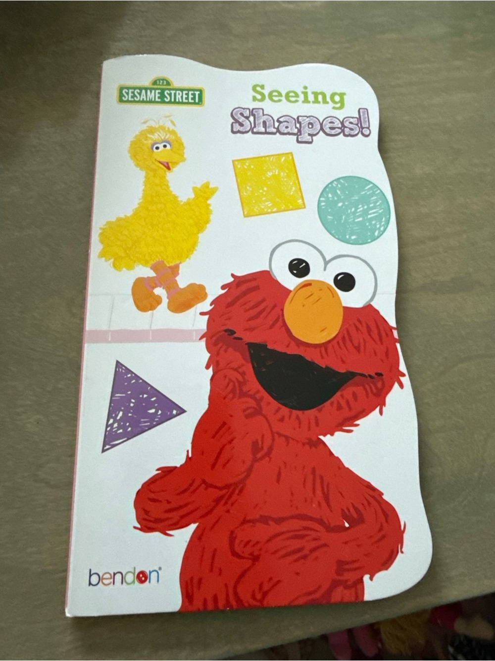 Sesame Street Seeing Shapes! Board Book - Elmo & Big Bird (Red)